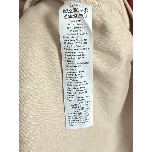 City Chic Lace Whisper Dress Sz XL 22 Raspberry Nude Midi Wedding Guest Sexy NWT - Picture 11 of 13